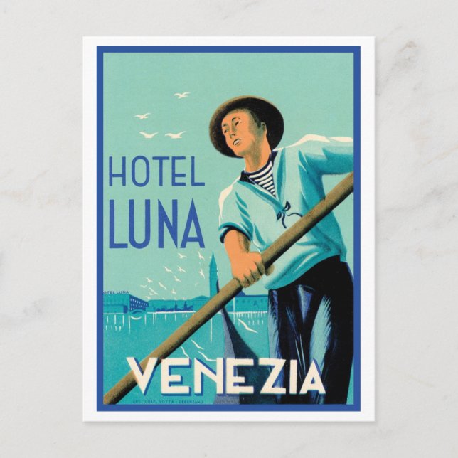 Hotel Luna Venezia Postcard (Front)