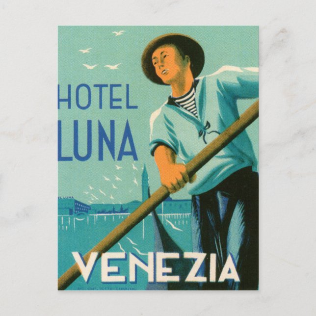 Hotel Luna Venezia Postcard (Front)