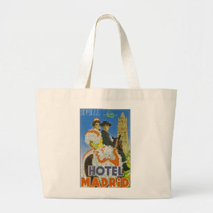 Hotel Madrid Large Tote Bag