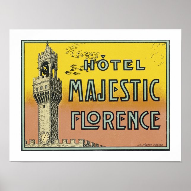 Hotel Majestic Florence (border) Poster (Front)