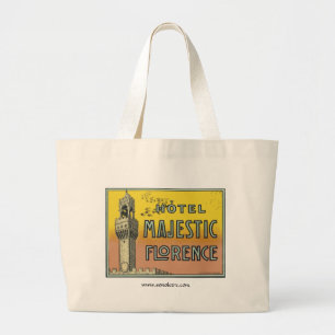 Hotel Majestic Florence Large Tote Bag