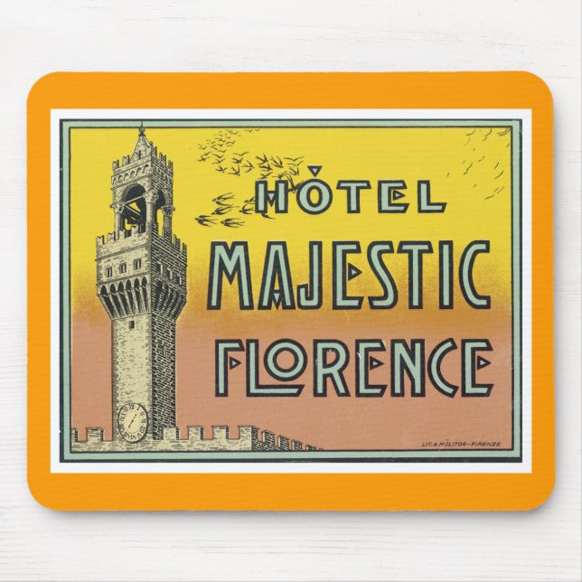 Hotel Majestic Florence Mouse Mat (Front)