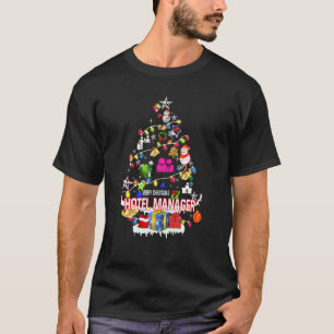 Hotel Manage Xmas Tree Christmas Tree T-Shirt