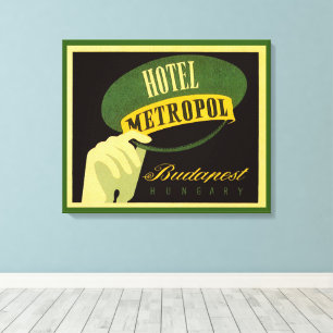 Hotel Metropol Budapest Hungary Bellhop Hat Canvas Print