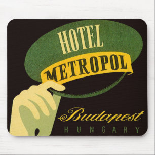 Hotel Metropol Budapest Hungary Bellhop Hat Mouse Mat