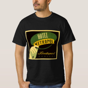 Hotel Metropol Budapest Hungary Bellhop Hat T-Shirt