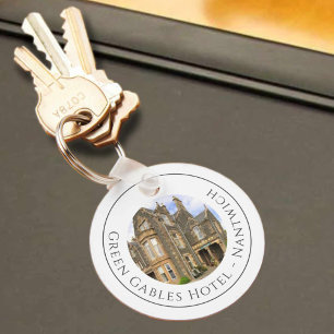 Hotel Name Plus Hotel Photo on a Key Ring