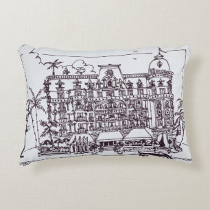 Hotel Negresco English Promenade Nice, France Decorative Cushion