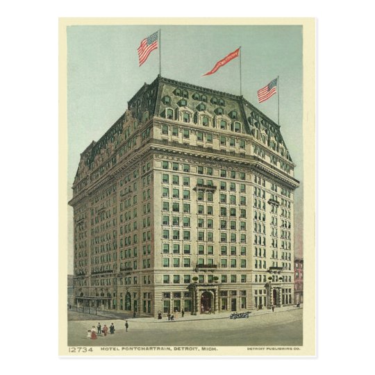 Hotel Pontchartrain Detroit Michigan Postcard