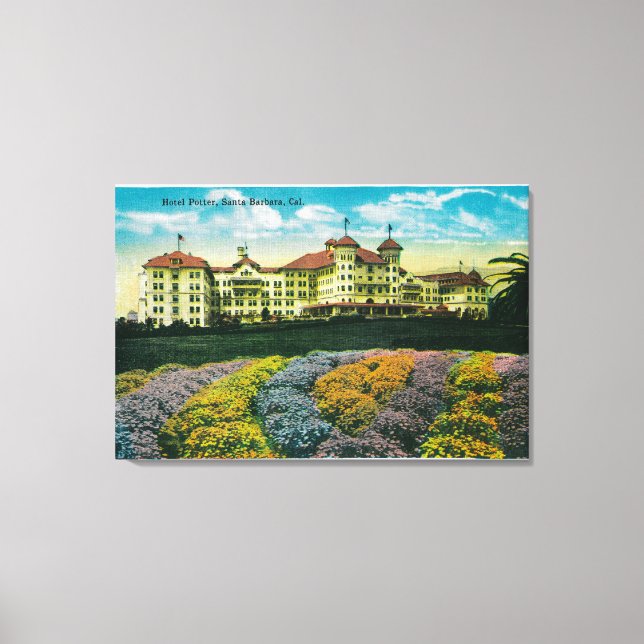 Hotel Potter and Grounds Canvas Print (Front)
