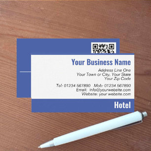 Hotel QR Code Business Card