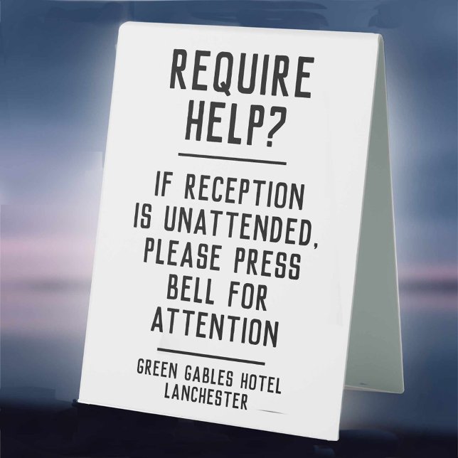 Hotel Reception Unattended Instructions (Creator Uploaded)