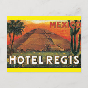 Hotel Regis Mexico_Vintage Travel Poster Artwork Postcard