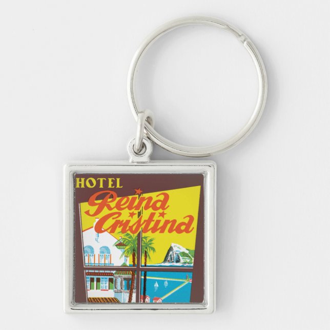 Hotel Reina Cristina ~ Algeciras Key Ring (Front)