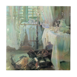 Hotel Room by John Singer Sargent Tile