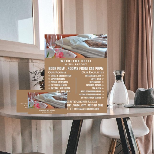 Hotel Room, Hotel Accommodation Advertising Flyer (Creator Uploaded)