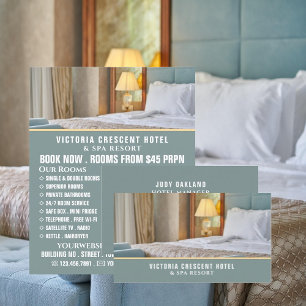 Hotel Room, Hotel Accommodation Advertising Flyer