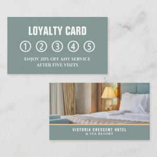 Hotel Room, Hotel Accommodation Business Loyalty Card