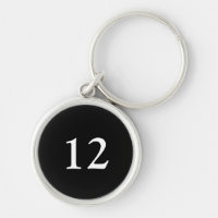 Hotel room keychains with customisable numbers