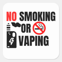 Hotel room no smoking sign