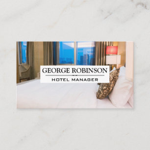 Hotel Room   Resort Management Business Card