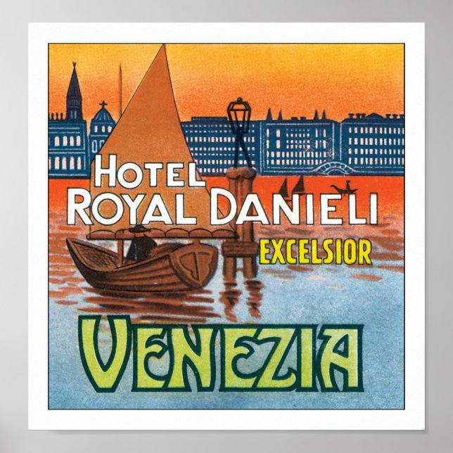 Hotel Royal Danieli Venezia w/o border Poster (Front)