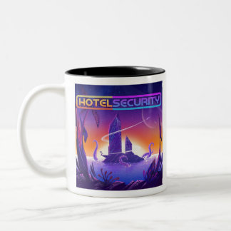Hotel Security Album Cover Two-Tone Coffee Mug