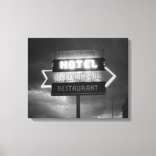 Hotel Sign, 1942 Canvas Print (Front)