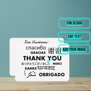 Hotel Staff and Housekeeping Thank You Card