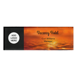 Hotel Staff Logo Design Name Tag