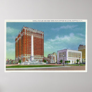 Hotel Statler and NY State Office Bldg Poster