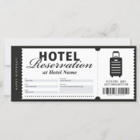 Hotel Stay Reservation Voucher Certificate