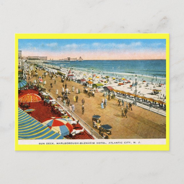 Hotel Sun Deck, Atlantic City NJ Vintage Postcard (Front)