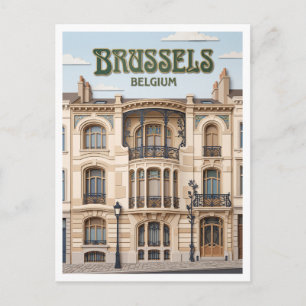 Hôtel Tassel Brussels Belgium Postcard