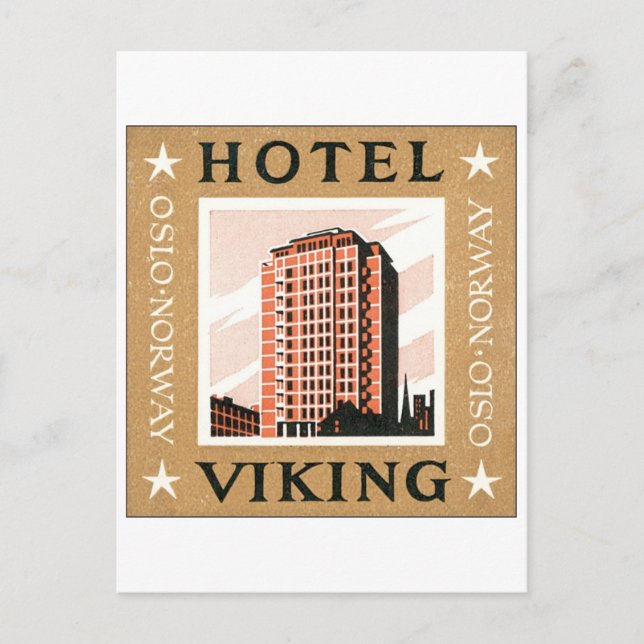 Hotel Viking, Oslo Norway Postcard (Front)