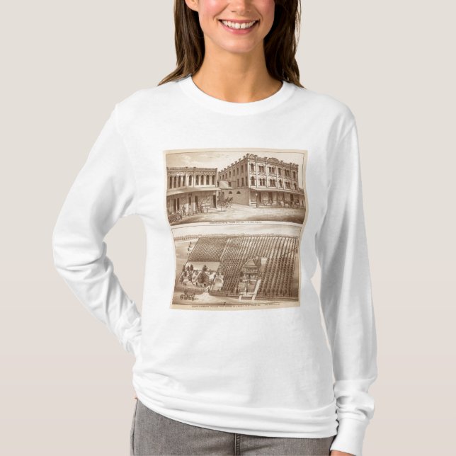Hotel, vineyard, Tulare T-Shirt (Front)