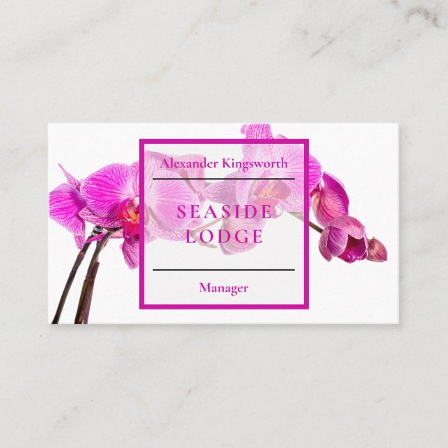 Hotel Wellness and Spa travel accessory Business Card (Front)