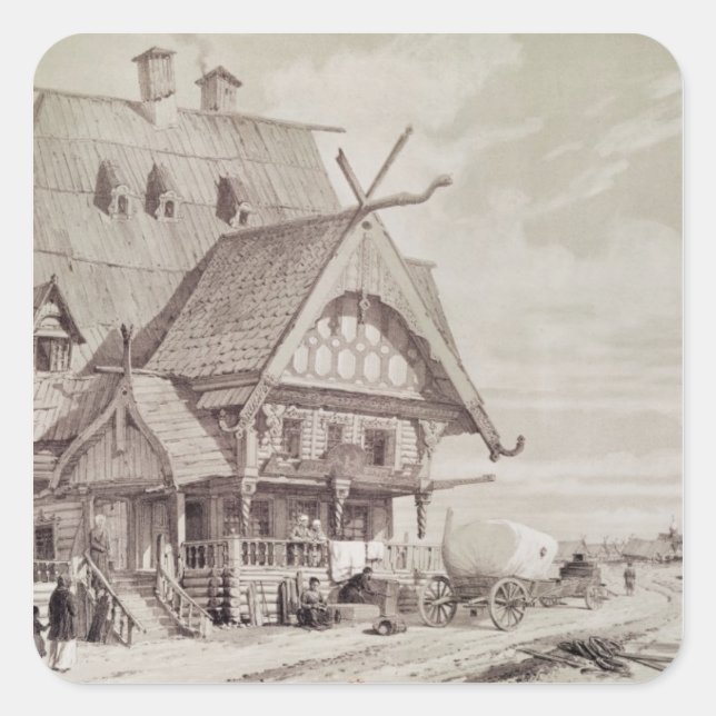 Hotels and Guest Houses Square Sticker (Front)