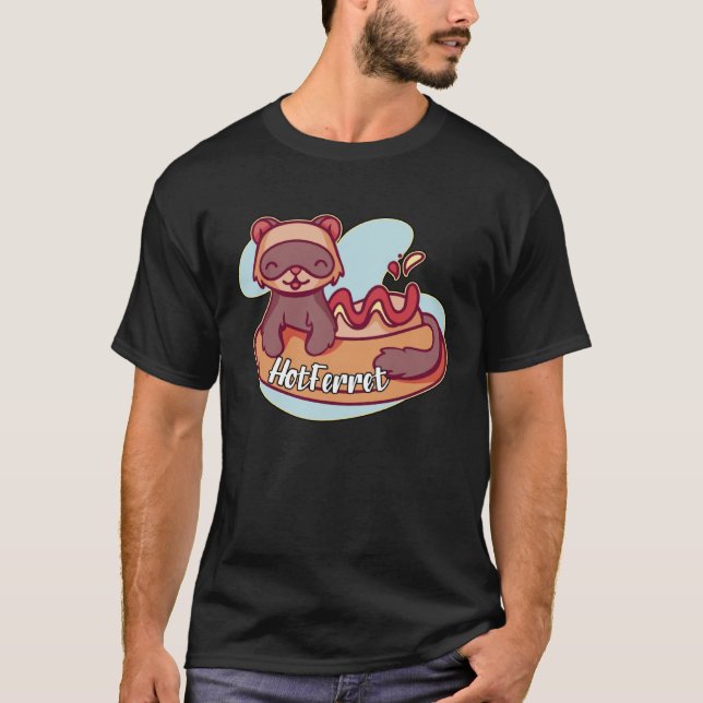 HotFerret Ferret Hotdog Men Women Kids T-Shirt (Front)