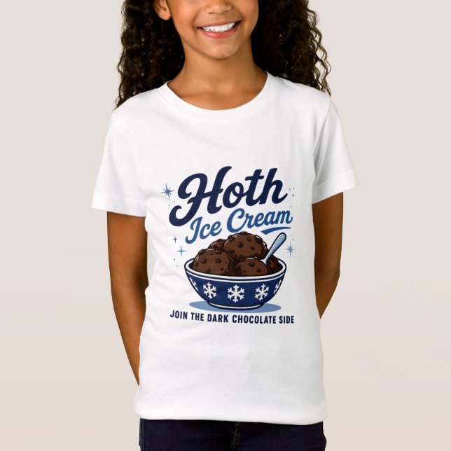 Hoth Ice Cream Dark Chocolate Funny T-Shirt (Front)