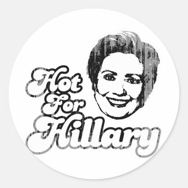 hothillfor1 Faded.png Classic Round Sticker (Front)