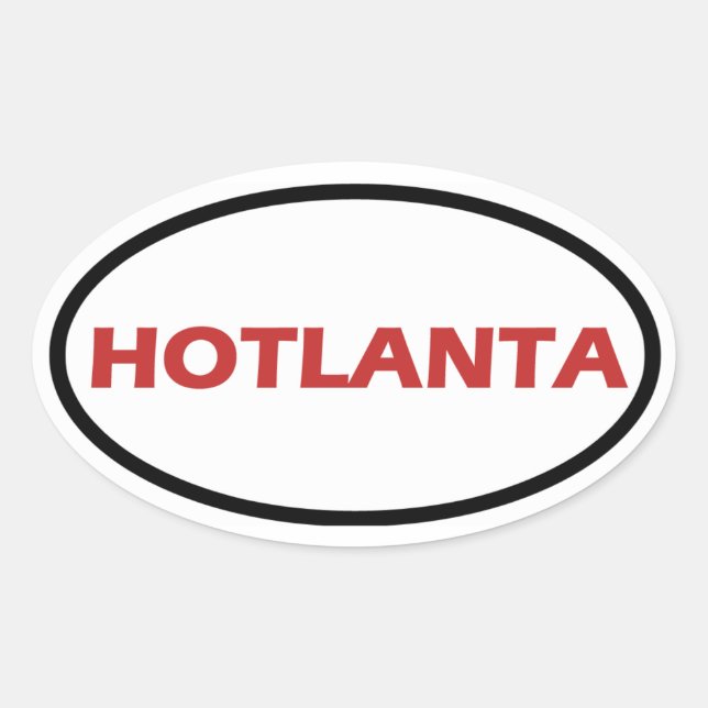 HOTLANTA OVAL STICKER (Front)