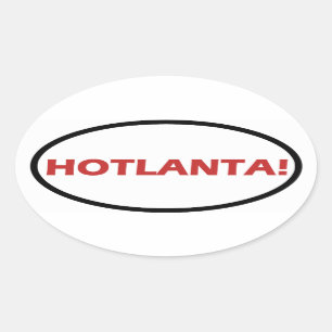 HOTLANTA! OVAL STICKER