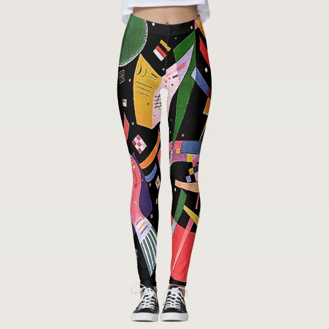 HotLeggings - Abstract Design -Kandinsky Leggings (Front)