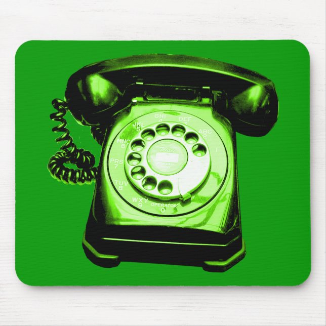 Hotline Green Mouse Mat (Front)