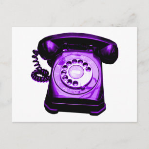Hotline in Purple Postcard
