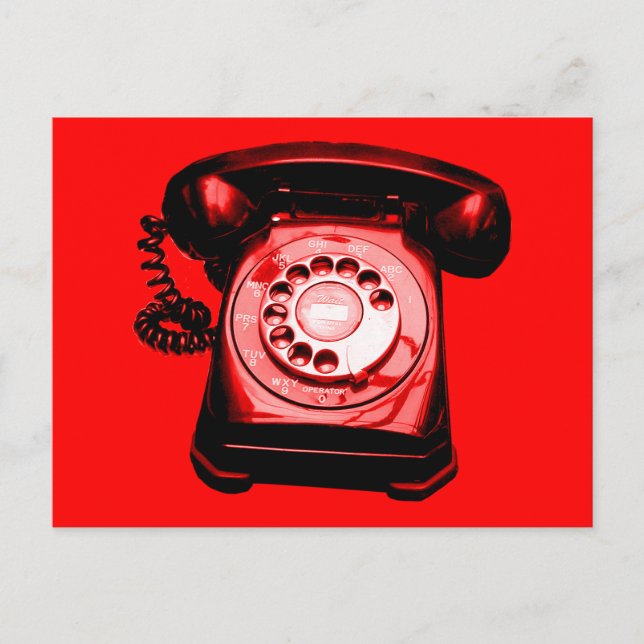 Hotline in Red Postcard (Front)