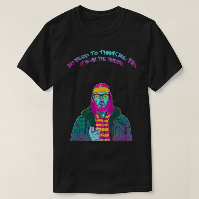 Hotline Miami Beard Art T-Shirt (Design Front)