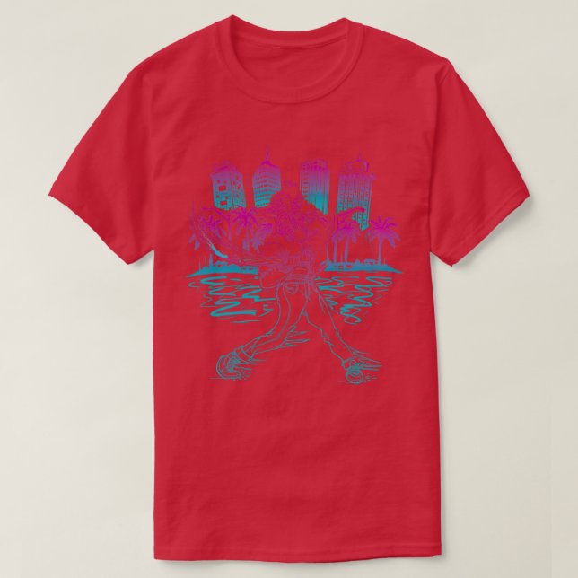 Hotline Miami cool gaming print T-Shirt (Design Front)