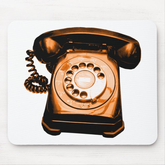 Hotline Orange Mouse Mat (Front)